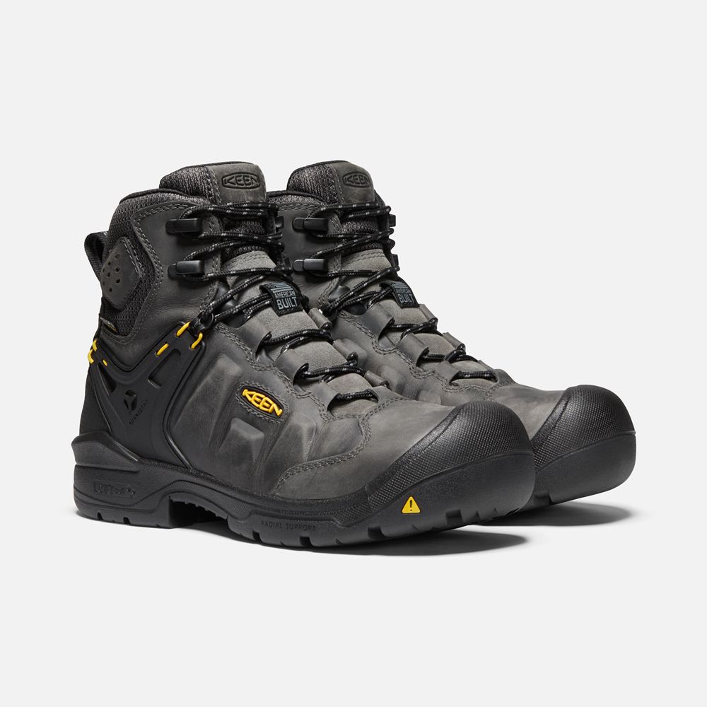 Keen Laarzen Heren Zwart - Dover 6\" Wp (Carbon-Fiber Toe) - 82763-CFHK